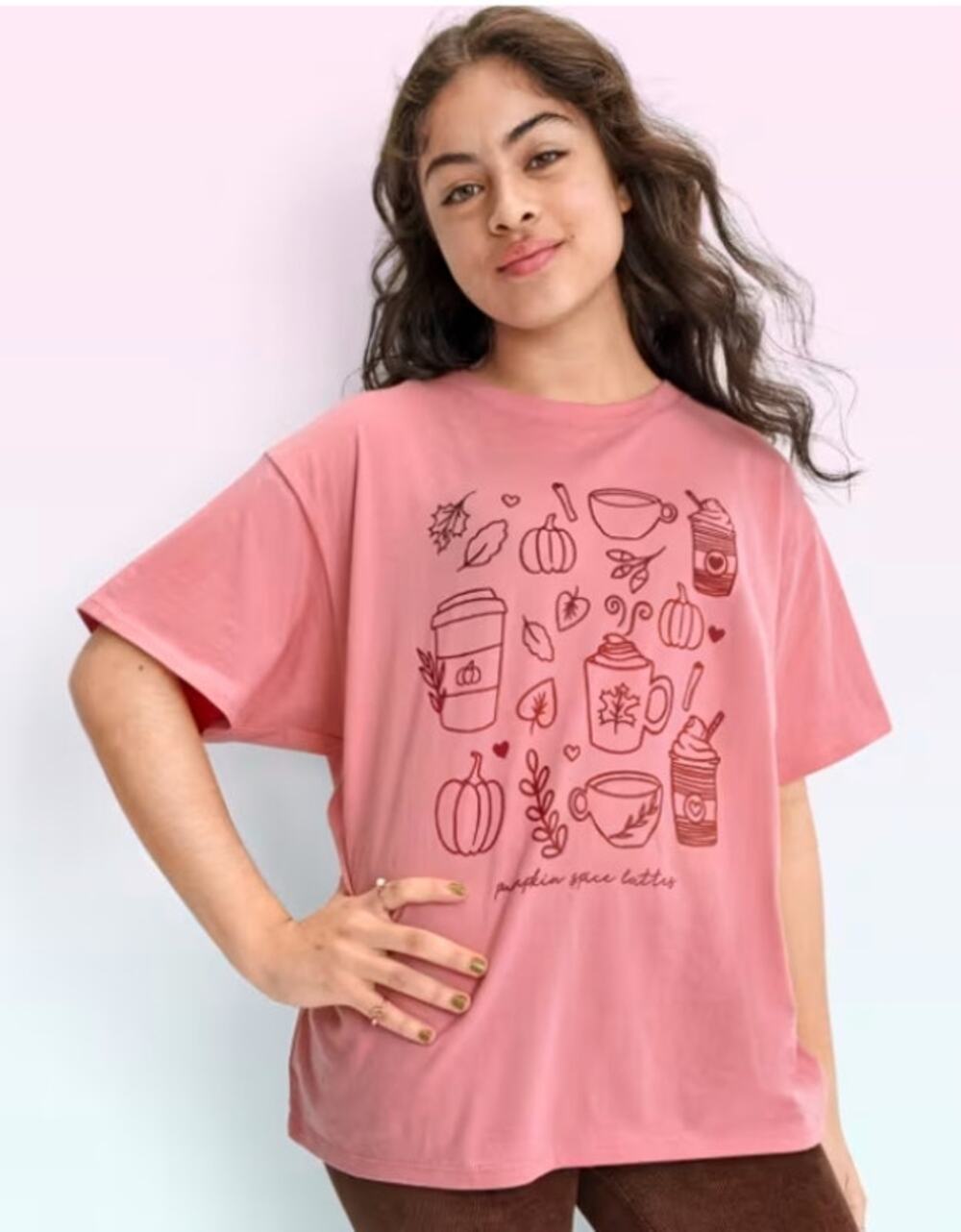NWT The Children's Place Sugar &Jade Oversized Fall Short Sleeve Graphic T-shirt